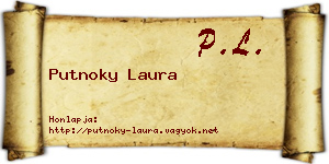 Putnoky Laura névjegykártya